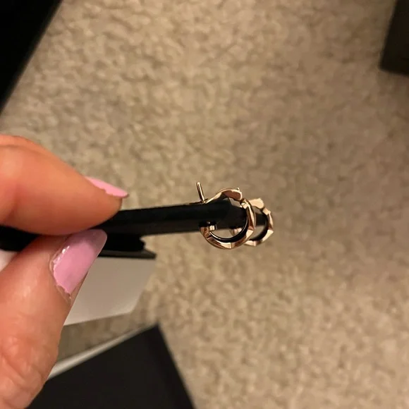 Chanel Coco Crush Earrings Quilted Motif - Picture 5 of 5